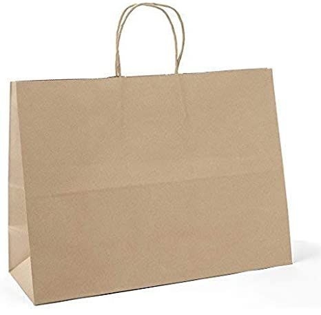 Duro Dubl Life C-Mod Kraft Virgin Paper Tote Bag with Handle, 65 Pound Capacity -- 250 per case
