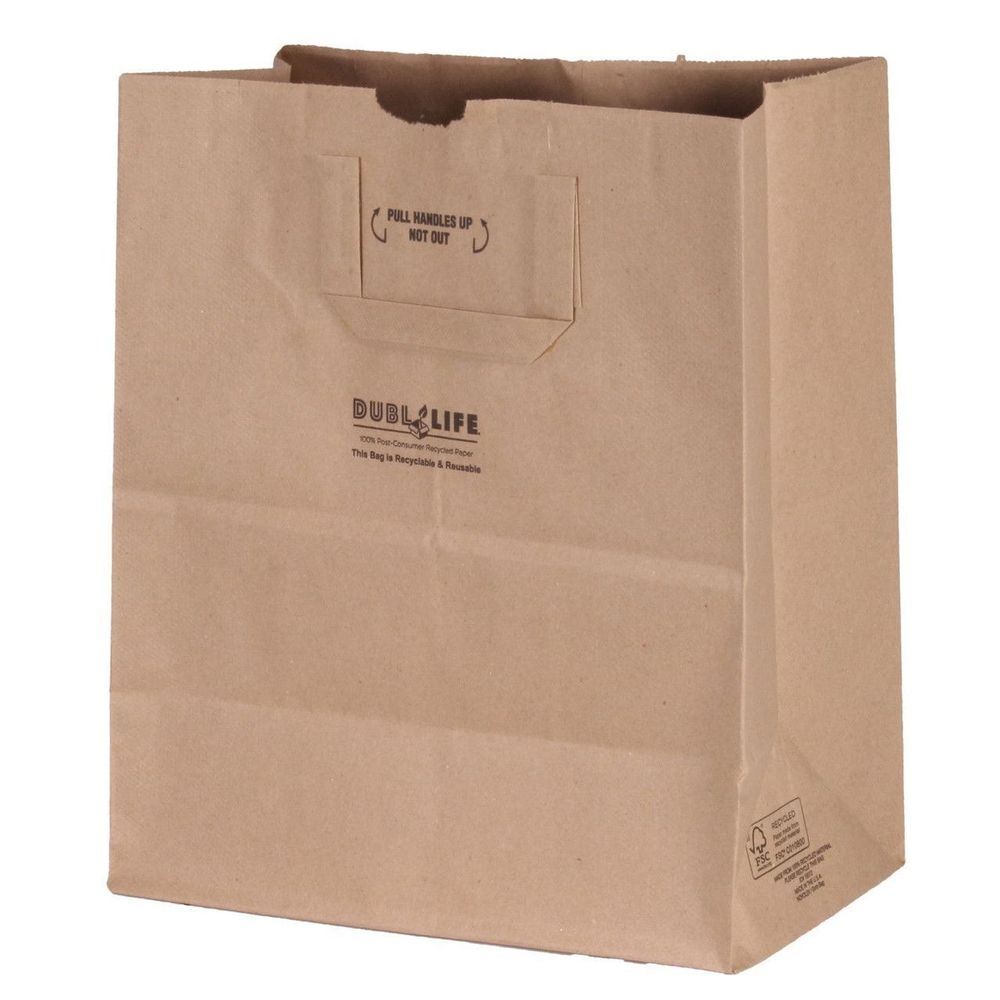 Dubl Life 1/7 EZ-K DN Kraft Paper Sack Bag, 70 Pound Capacity -- 300 per case