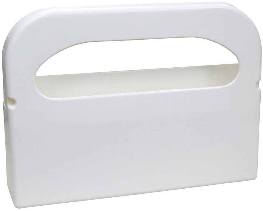 Hospital Specialty Health Gards White High Impact Polystyrene Half Fold Toilet Seat Cover Dispenser
