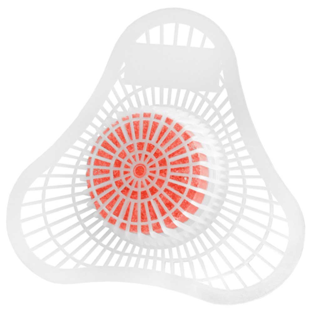 Hospeco SmartBlock Cherry Urinal Screen with Non Para Block - 12 per box