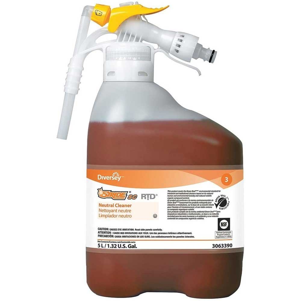 Diversey Stride SC Orange Citrus Neutral Cleaner, 5 Liter