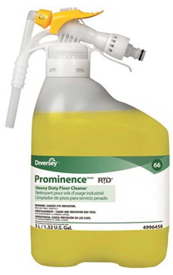 Diversey RTD Prominence TM/MC Yellow Heavy Duty Floor Cleaner, 5 Liter