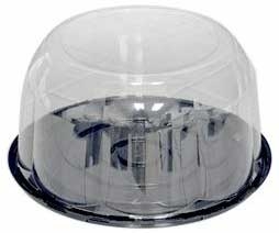 Pactiv RPET Rose Base with 5.25 inch Rose Dome Lid, 2 Ounce Capacity -- 100 per case
