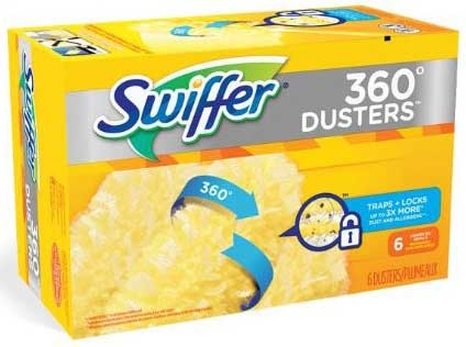 Swiffer 360 Degree Unscented White Heavy Duty Dusters Cleaner Refills -- 24 per case