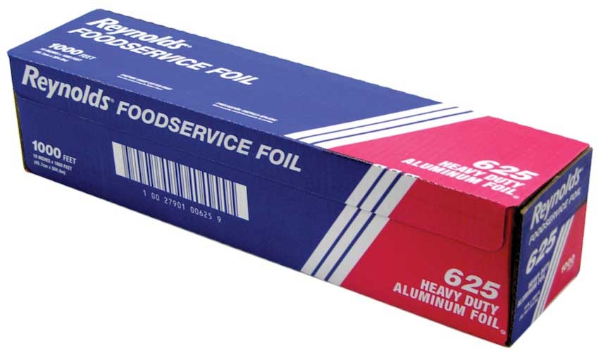 Pactiv Reynolds Heavy Duty Silver Aluminum Foil Roll Dispenser Box, 18 inch x 1000 Feet -- 1 roll