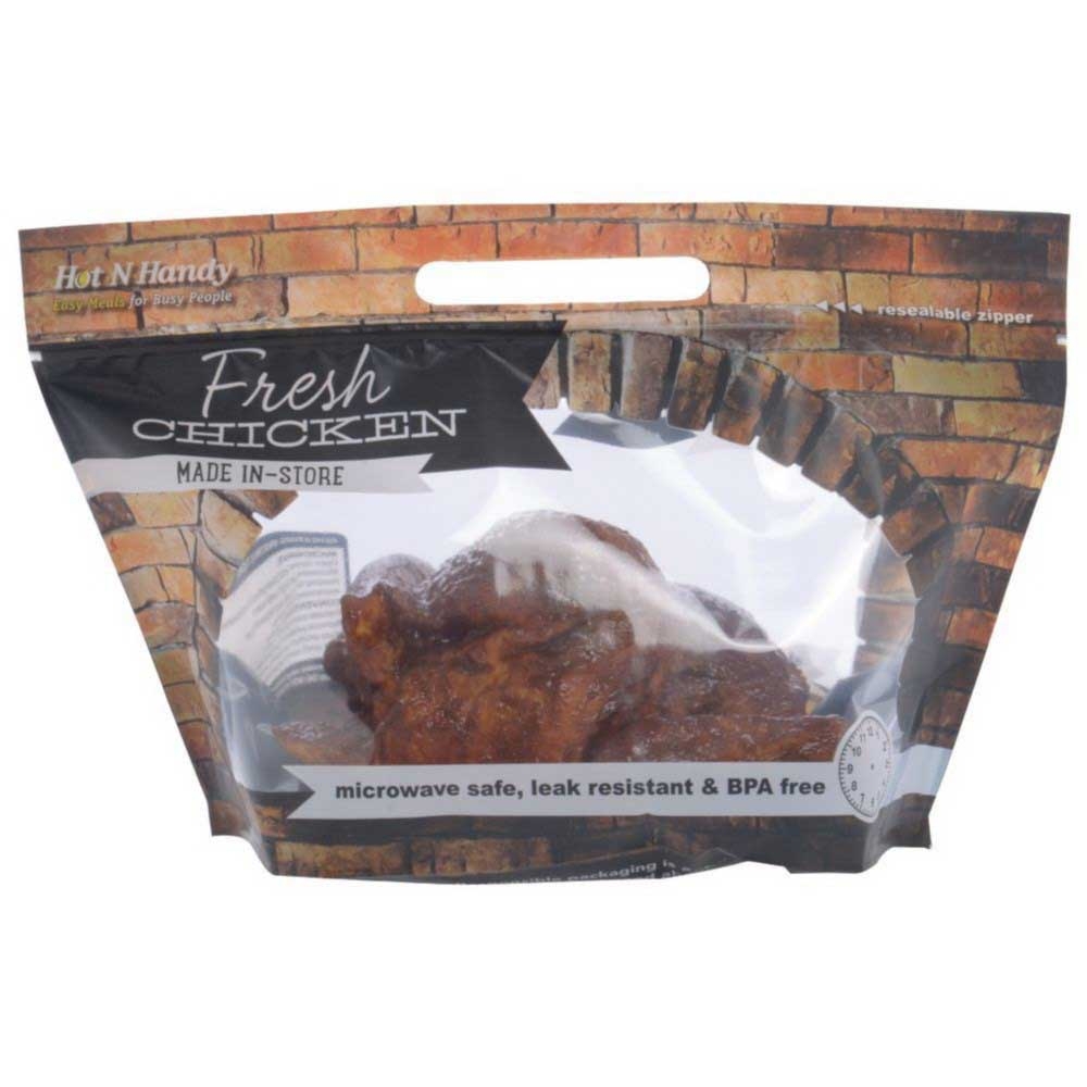 Transcontinental Hot N Handy Plastic Vented Chicken Bag, 12.75 x 5.5 inch -- 250 per case