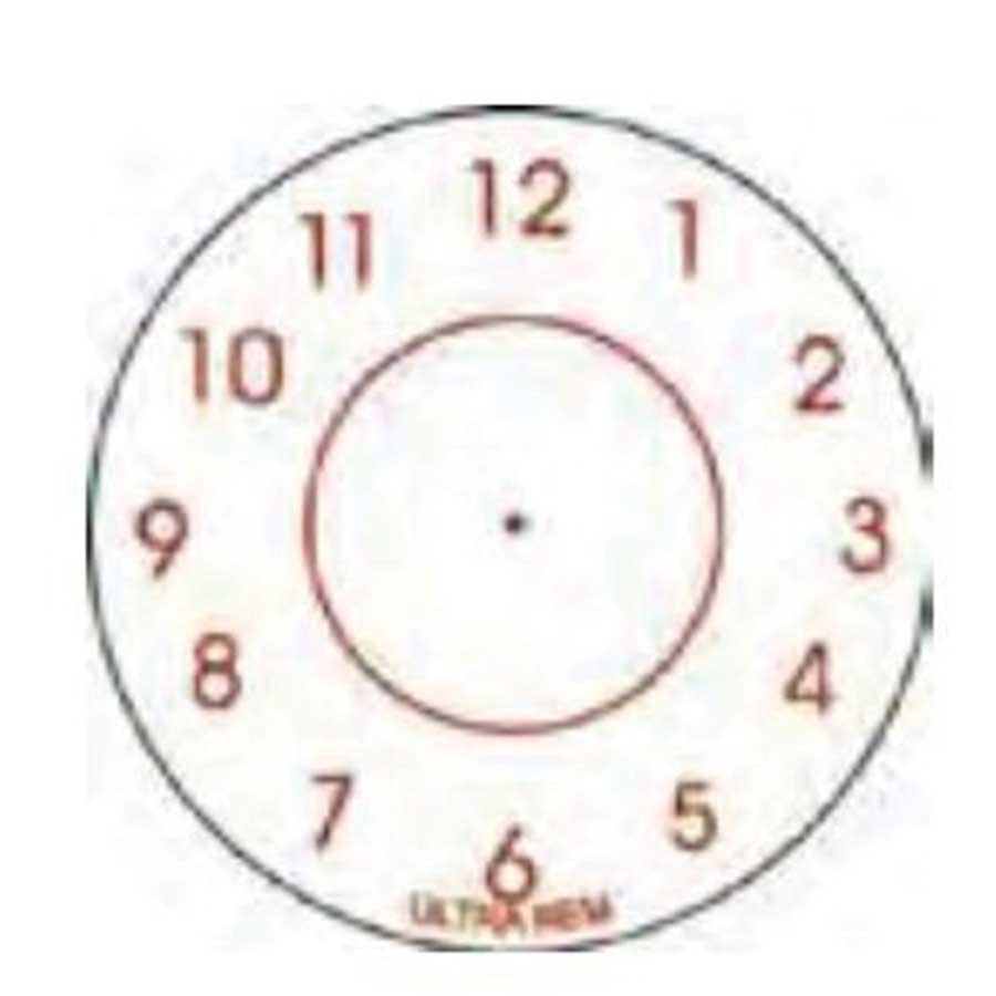 Bollin Small Blank Clock Label, 1.25 inch - 1000 per roll