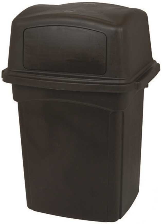 Colossus Brown Receptacle 2 Doors with Ashtop