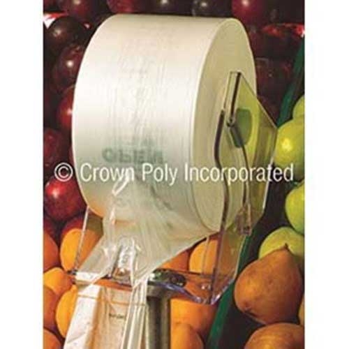Pull N Pak Clear Green Linear Low Density Polyethylene 6 mic Produce Bag, 15 x 20 inch -- 3300 per case