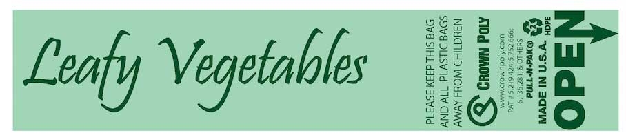 Crown Poly High Density Pull N Pak Fresh Green Bag, 16 x 28 inch -- 1900 per case