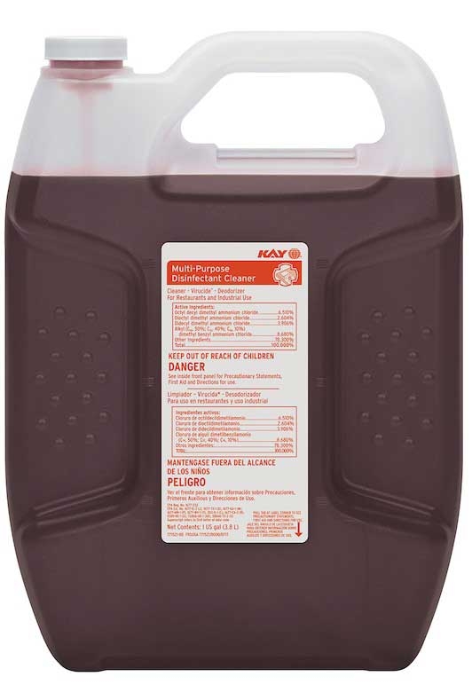 Kay Orange Multipurpose Disinfectant Cleaner, 1 Gallon -- 2 per case