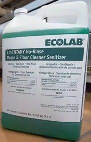Kay Lmentary No-Rinse Drain and Floor Cleaner Sanitizer, 2 Gallon -- 2 per case