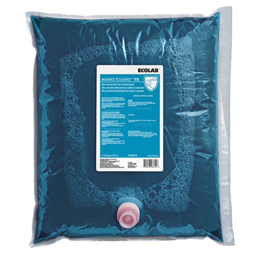 Ecolab Marketguard 75 Ultra Concentrated Pot and Pan Detergent, 2 Gallon -- 2 per case