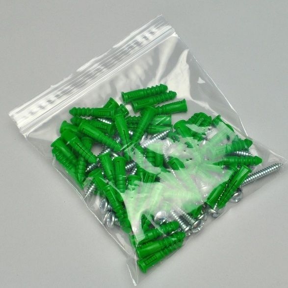 Elkay Plastics Clear 2 Mil LDPE Single Track Zip Lock Storage Bag, 7 x 8 inch -- 1000 per case.