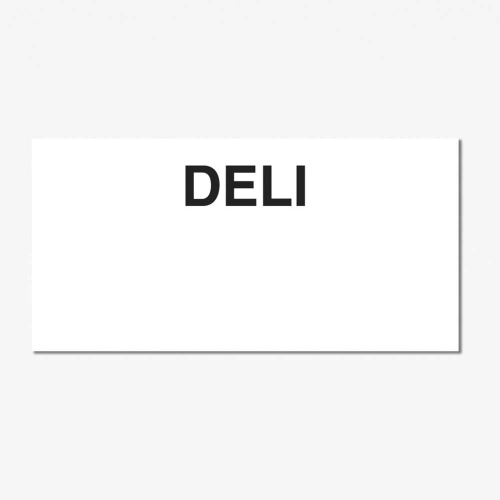 Avery Dennison White/Black FEB120 Deli Label -- 15 sleeves per case