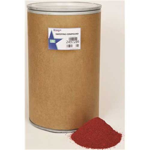 Clean Sweep Sanded Oil Base Granular Red Sweeping Compound with Grit, 300 Pound