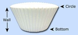 Paterson Paper 2.75 x 1.375 inch Wall Baking Cup, 5.5 inch -- 10000 per case.