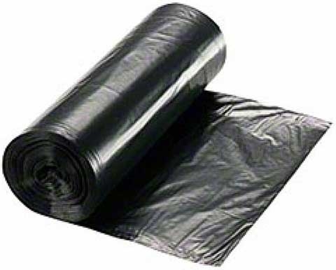 Berry Global Bulldog Linear Low Density Polyethylene Black 1.5 Mil Coreless Can Liner Roll, 40 x 33 inch -- 100 per case