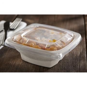 Sabert Clear Lid for 16 Ounce Square Pulp Bowl -- 300 per case.