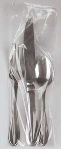 Saneck LDPE Polypropylene Silverware Bag, 3.5 x 10 inch -- 2000 per case