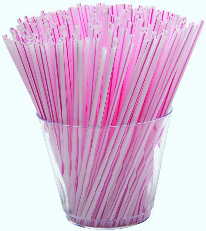Cell O Core Red White Stripe Stirrer, 5.25 inch -- 10000 per case
