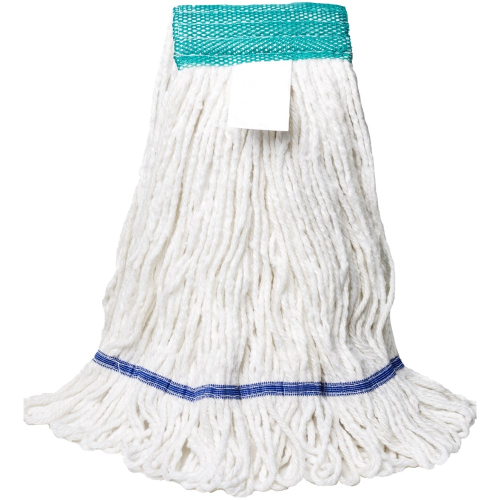 Prime Source Medium White Loop Cotton/Synthetic Blend Wide Band Mop -- 12 per case