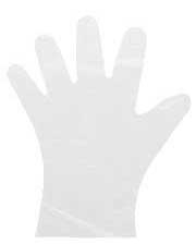 Prime Source Select Hybrid Clear Small Disposable Poly Gloves - 100 per pack -- 10 packs per case