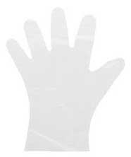 Prime Source Select Hybrid Clear Large Disposable Poly Gloves - 100 per pack -- 10 packs per case