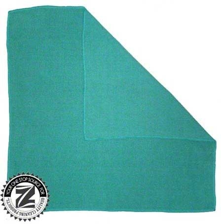 Zephyr Green Microfiber Dust Cloth, 16 x 16 inch -- 12 per case