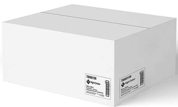 Right Choice Natural 16 Mic High Density Polyethylene Can Liner Coreless Roll, 38 x 60 inch -- 200 per case