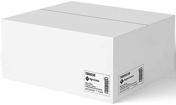 Right Choice Black 2.0 Mil LLDPE Coreless Can Liner Roll, 38 x 58 inch -- 100 per case