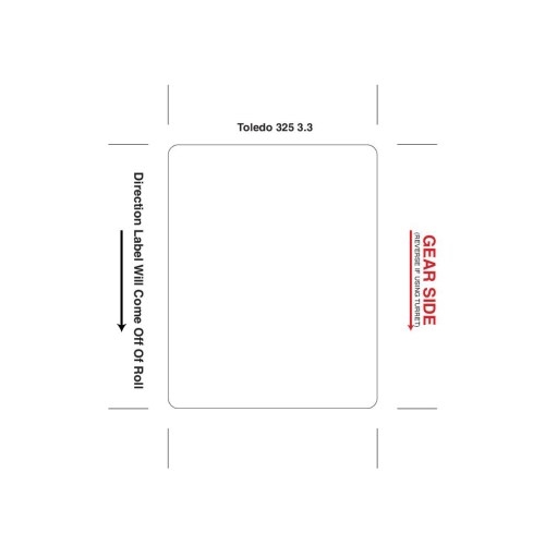 Advanced Labeling Systems Paper Label -- 11250 per roll.