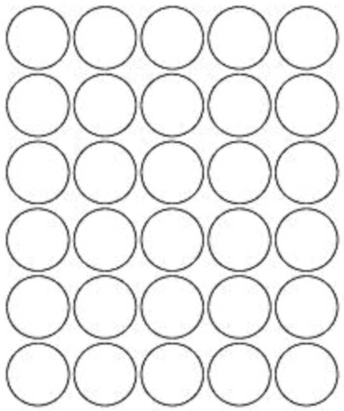 Advanced Labeling Systems Circle Red Glo Advertised Special Label, 1.5 inch -- 500 per roll