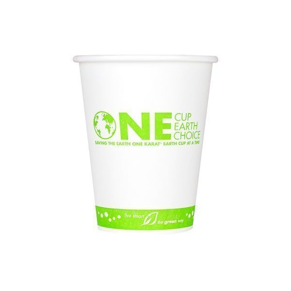 Karat Earth Generic Print Eco Friendly Paper Hot Cup, 12 Ounce -- 1000 per case.