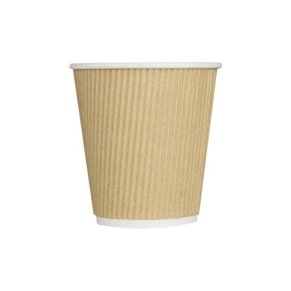Karat Kraft Ripple Paper Hot Cup, 10 Ounce -- 500 per case.