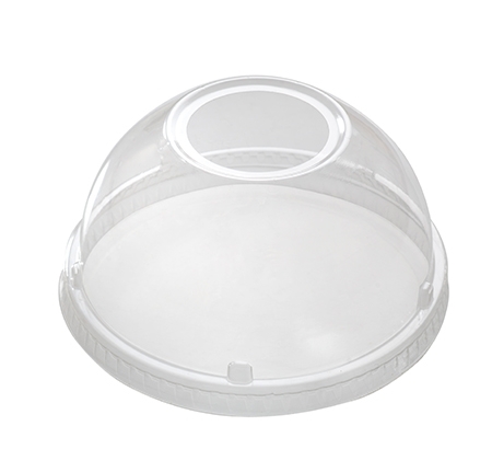 Fineline Settings Super Sips 98 MM PETE Dome Lid with 1.3 inch Hole -- 1000 per case