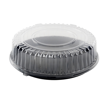 Fineline Settings Platter Pleaser Clear PETE Round Dome Lid Only, 14 inch -- 25 per case