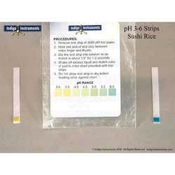 Indigo 3-6 pH Test Strip, 1.8 x 0.3 inch - 50 per pack