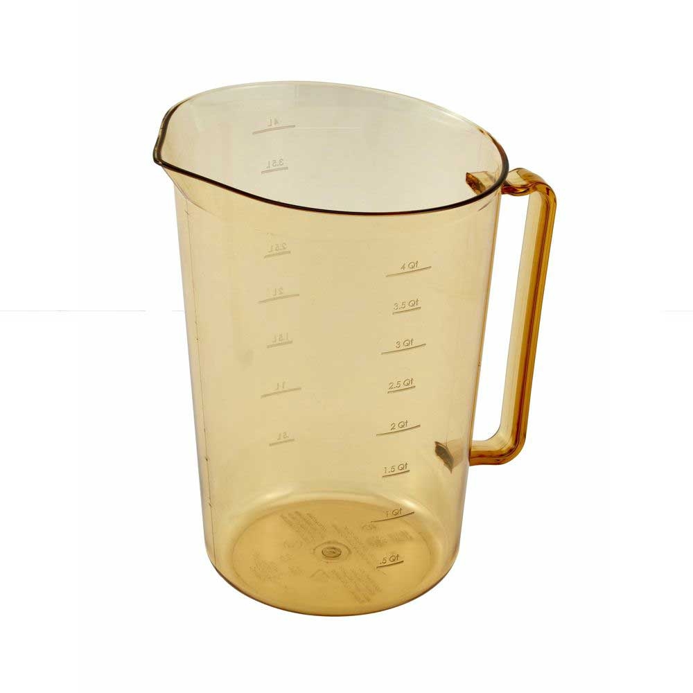 Cambro Amber High Heat Measuring Cup, 4 Quart Capacity