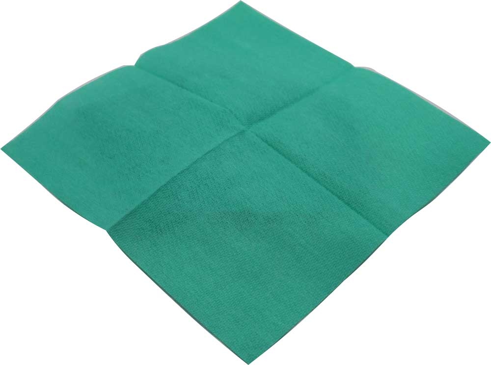 Chicopee Chix Green Medium Sanitizer Compatible Foodservice Towel, 13 x 13 inch -- 150 per case