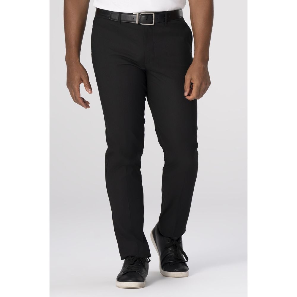 Chef Works Black Chino Poly Stretch Pant for Men, 36 inch