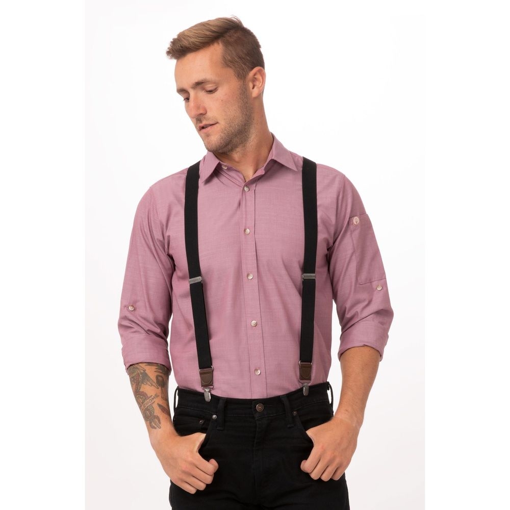 Chef Works Black Pant Suspenders