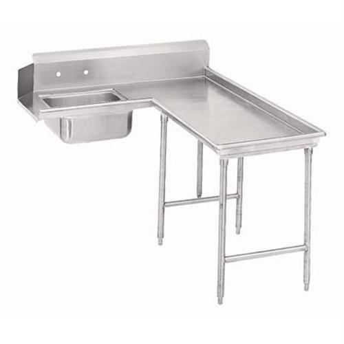 Standard G70 Series Stainless Steel Soil Island 8 Feet Dishtable Left.