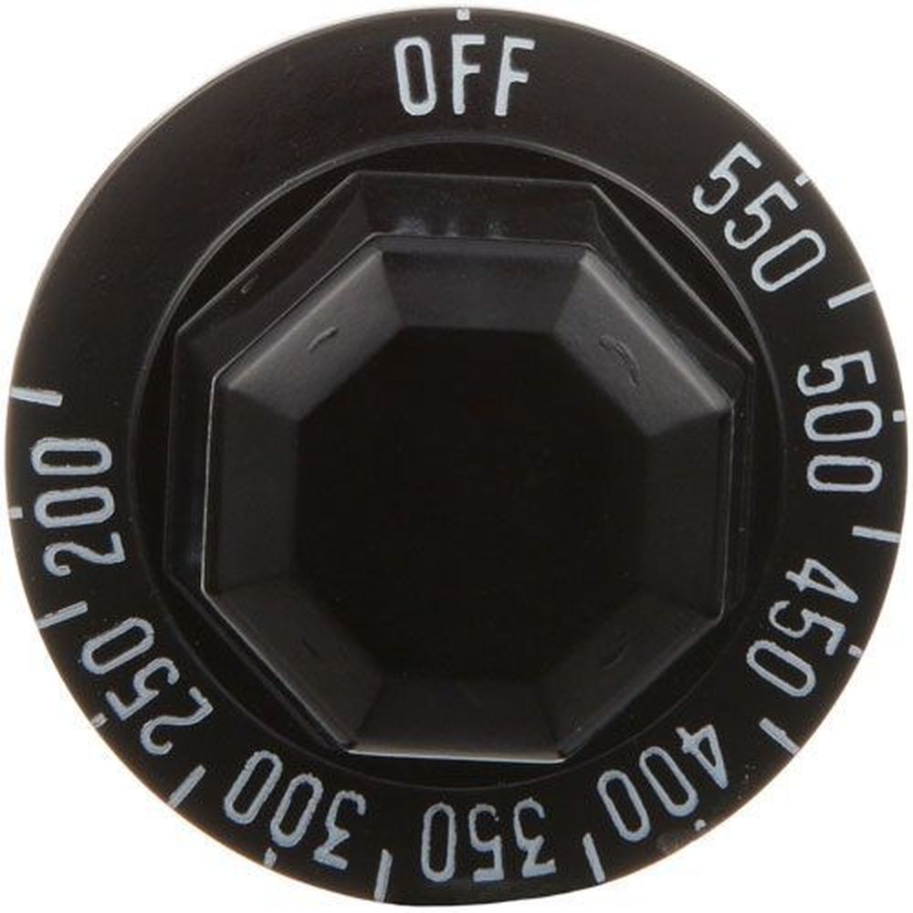 Jade Range Black OFF/200-550F Dial for Jade Range Part Number 3075200000, 2 inch Dia.