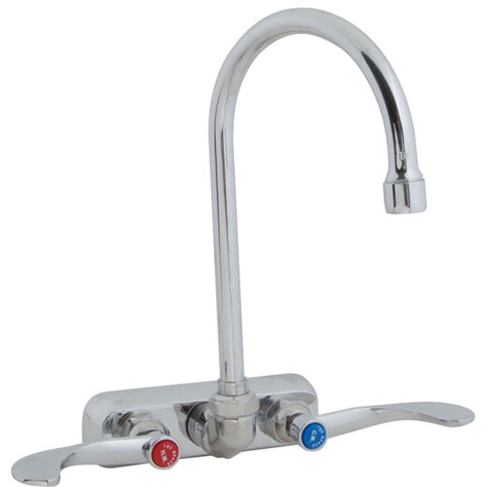 T and S Brass TSBB-1146-04 4 inch Center Gooseneck Faucet 10 inch Spout