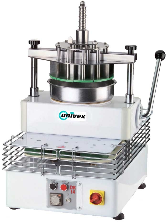 Univex Semi Automatic 3.9 to 10.6 Ounce Dough Divider/Rounder with 14 Portion Cutting Head