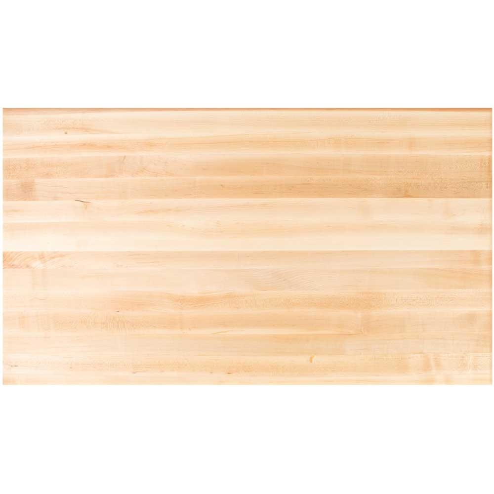 John Boos Tuff Var Finish Rectangular Soft Maple Butcher Block Top, 72 x 36 x 1 1/2 inch.