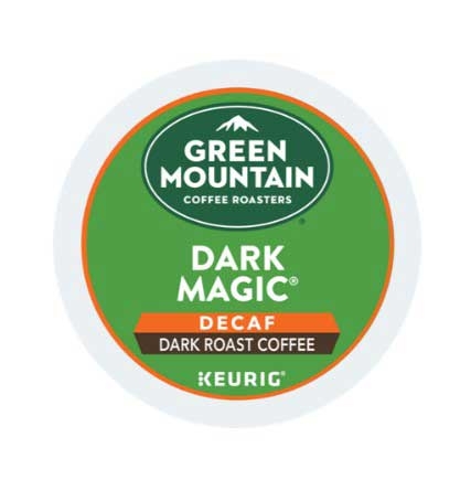 Green Mountain Coffee Roasters Dark Magic Decaffeinated K Cup Coffee Pod, 24 count -- 4 per case