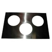 APW Wyott Three Hole 4 Quart Adapter Plate Only.