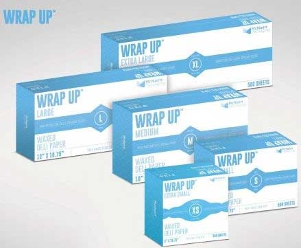 McNairn Wrap Up Wax Deli Paper, 12 x 10.75 inch - 500 count per pack -- 12 packs per case